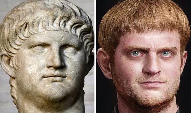 Representação de como seria o imperador Nero