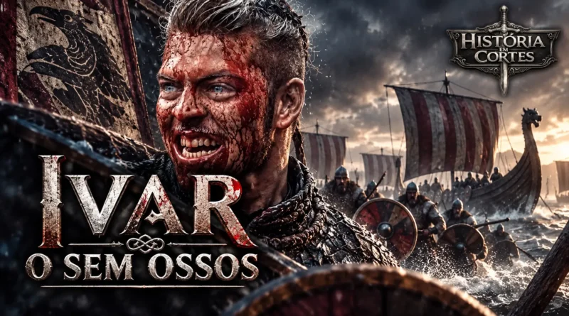 Representação de Ivar, o Sem Ossos, líder viking associado ao Grande Exército Pagão no século IX