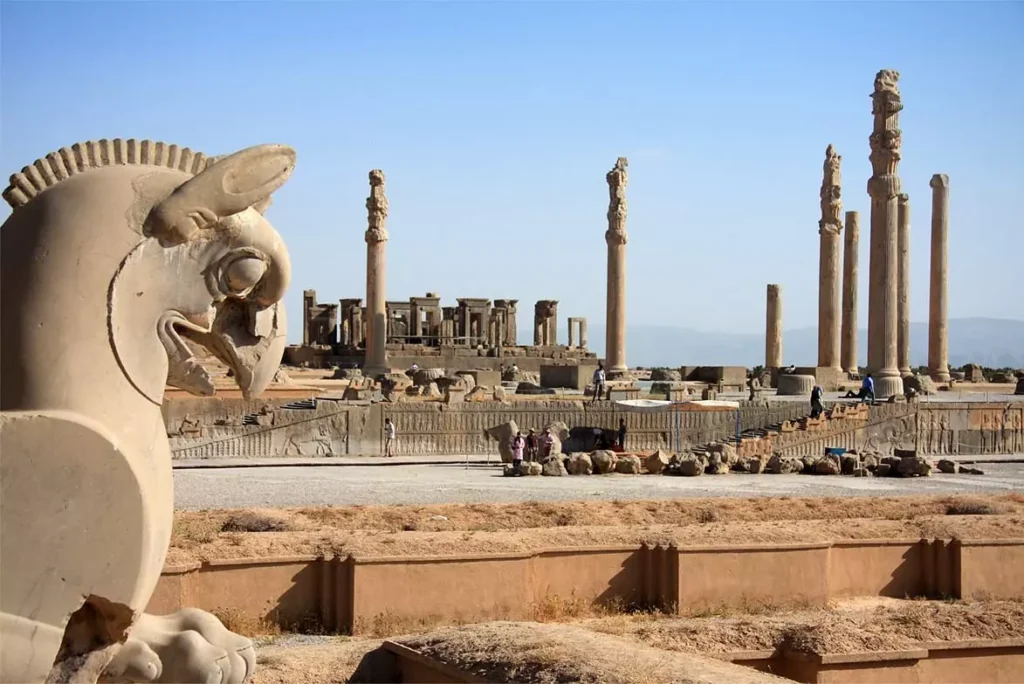 Ruínas da cidade persa de Persépolis