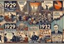 Ilustração sobre a grande depressão (crise de 1929)