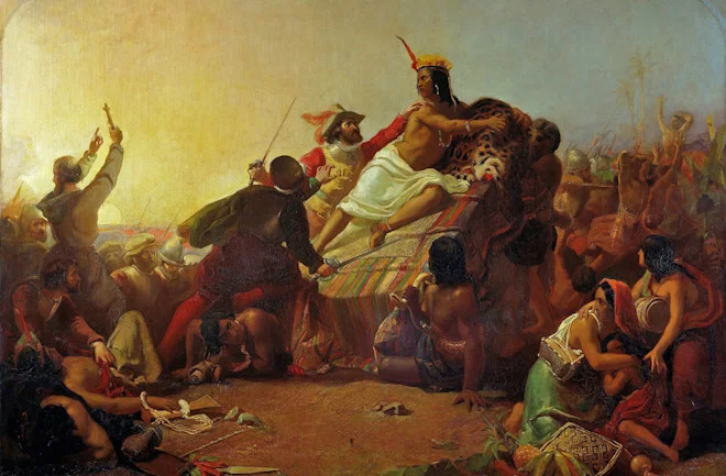 Pizarro Apreendendo o Inca do Peru é uma pintura histórica de 1846 do artista inglês John Everett Millais.