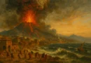 Ilustração da erupção do Vesúvio