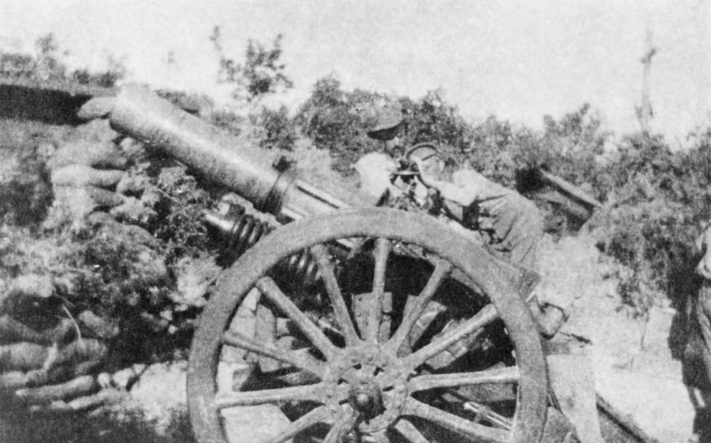 Soldados Australianos combatendo na Primeira Guerra Mundial