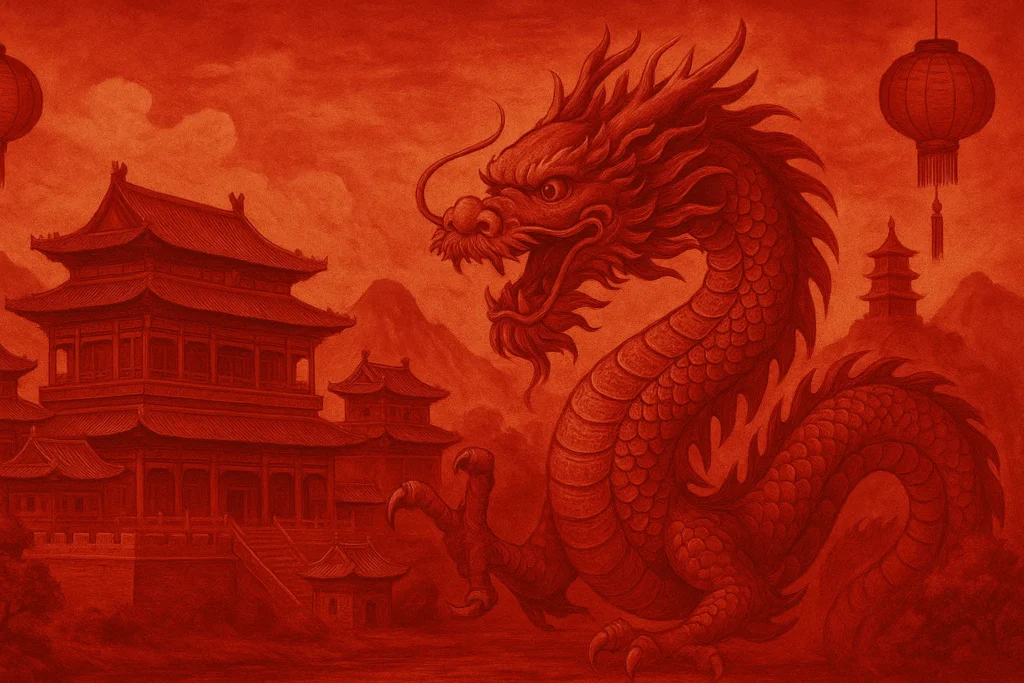 Ilustração que representa a China Imperial