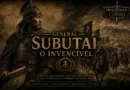 Ilustração histórica de Subutai, general mongol do século XIII e principal estrategista militar do Império Mongol.