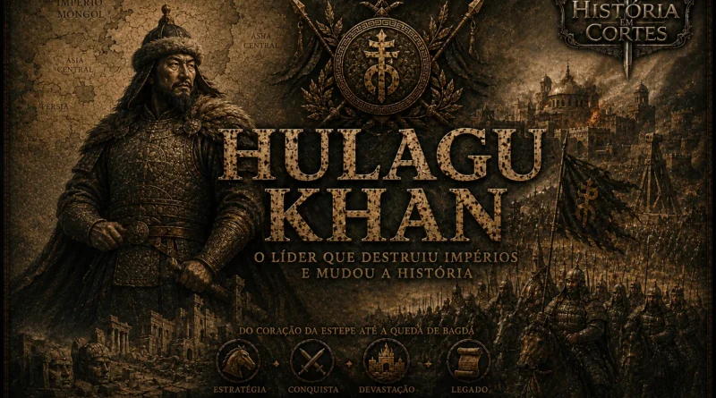 Capa do artigo sobre Hulagu Khan, líder mongol associado à queda de Bagdá e à formação do Ilkhanato.