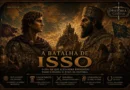 Ilustração da Batalha de Isso mostrando Alexandre, o Grande, enfrentando o rei persa Dario III em um dos confrontos mais importantes da Antiguidade, ocorrido em 333 a.C.