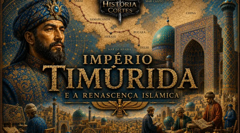 Império Timúrida e a Renascença Islâmica — Samarcanda, estudiosos, astronomia e arquitetura monumental durante a era timúrida.