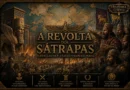 "Representação artística da Revolta dos Sátrapas (366–360 a.C.), grande rebelião dos governadores provinciais contra o poder central do Império Persa durante o reinado de Artaxerxes II."