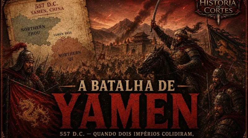 Ilustração da Batalha de Yamen, travada em 1279 entre a Dinastia Song do Sul e o Império Mongol da Dinastia Yuan, marcando o fim da resistência Song e a unificação da China sob Kublai Khan.