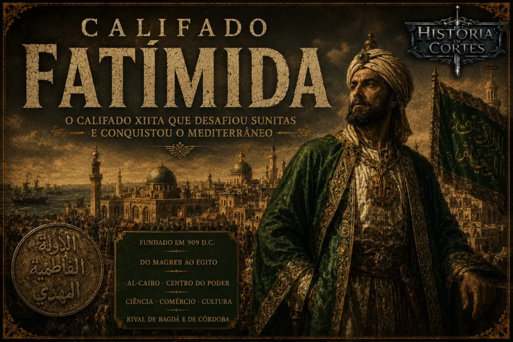 Representação do Califado Fatímida, dinastia xiita que governou o Norte da África e o Egito entre os séculos X e XII.