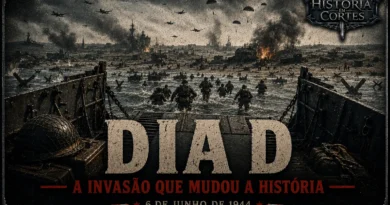 Soldados aliados desembarcando na Normandia durante o Dia D, em 6 de junho de 1944