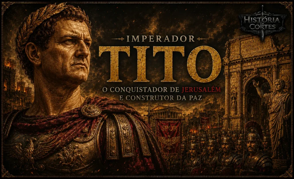 Imperador Tito, general romano que conquistou Jerusalém e governou o Império Romano entre 79 e 81 d.C.