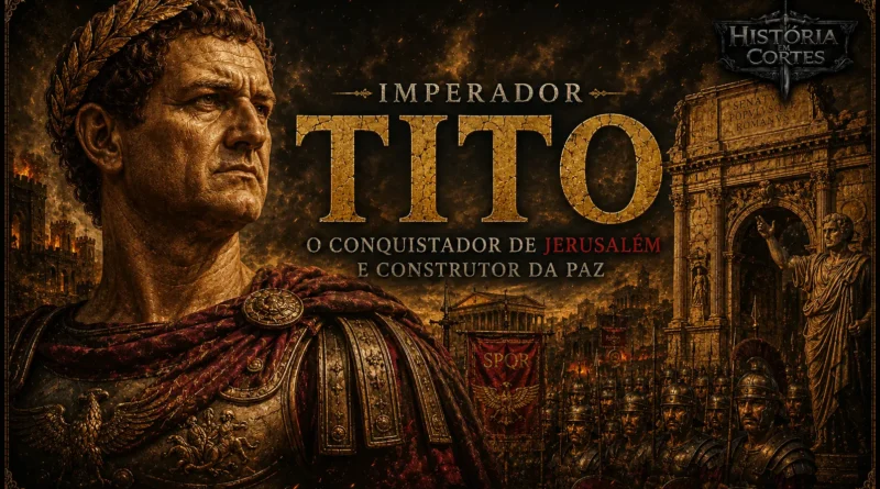 Imperador Tito, general romano que conquistou Jerusalém e governou o Império Romano entre 79 e 81 d.C.