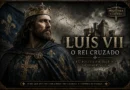 Representação artística do rei Luís VII da França, monarca capetíngio que participou da Segunda Cruzada e governou entre 1137 e 1180.