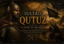 Capa ilustrada sobre o sultão Qutuz, governante do Sultanato Mameluco que derrotou os mongóis na Batalha de Ain Jalut em 1260.