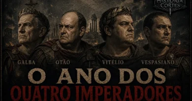 Ano dos Quatro Imperadores em 69 d.C., com Galba, Otão, Vitélio e Vespasiano