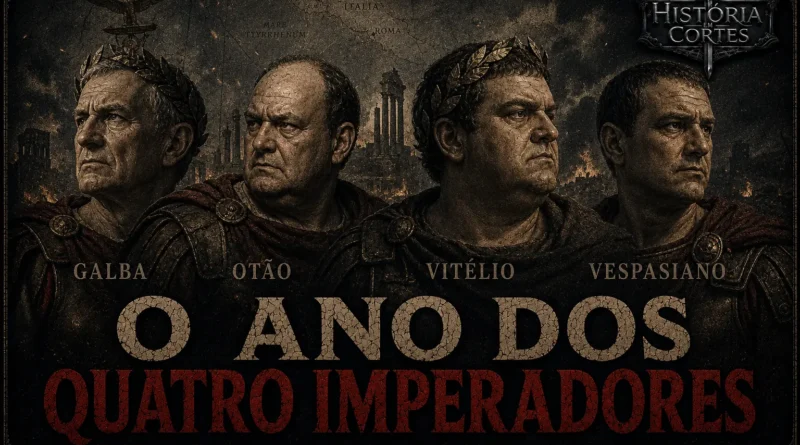 Ano dos Quatro Imperadores em 69 d.C., com Galba, Otão, Vitélio e Vespasiano