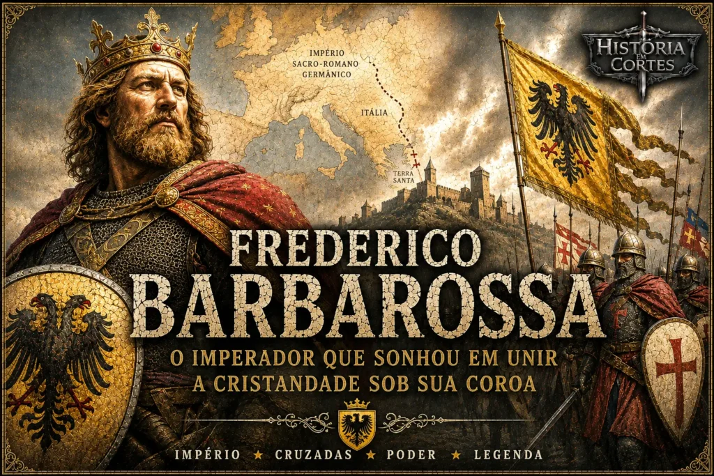 Frederico Barbarossa, imperador do Sacro Império Romano-Germânico e líder da Terceira Cruzada