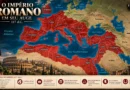 Mapa do Império Romano em seu auge em 117 d.C., durante o reinado do imperador Trajano