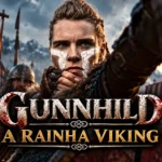 Gunnhild, rainha viking e esposa de Erik Bloodaxe, em representação artística